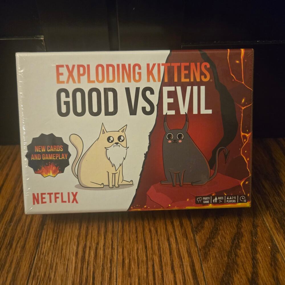 Exploding Kittens Good Vs. Evil Card Game NEW - Picture 2 of 5